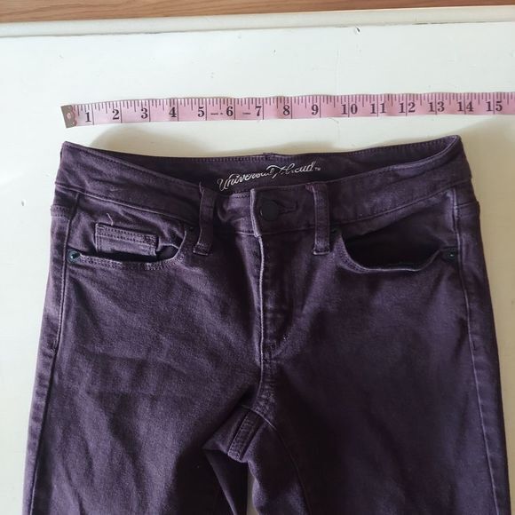 Universal Thread Mis Rise Skinny Jeans Purple Sz 0 / 25 - Picture 9 of 10